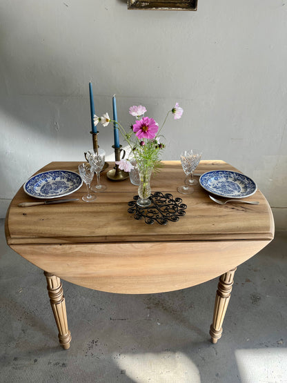Table ovale à volets en bois  Meubles Patine