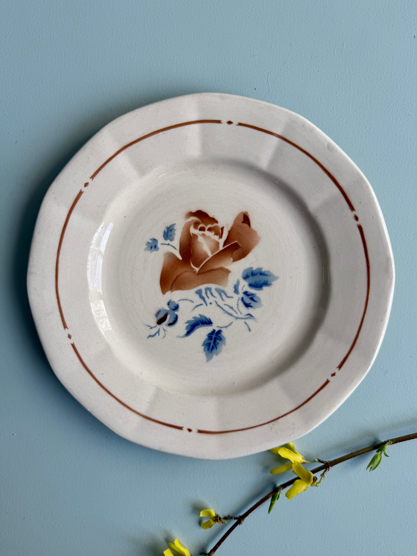 Assiette plate de Sarreguemines