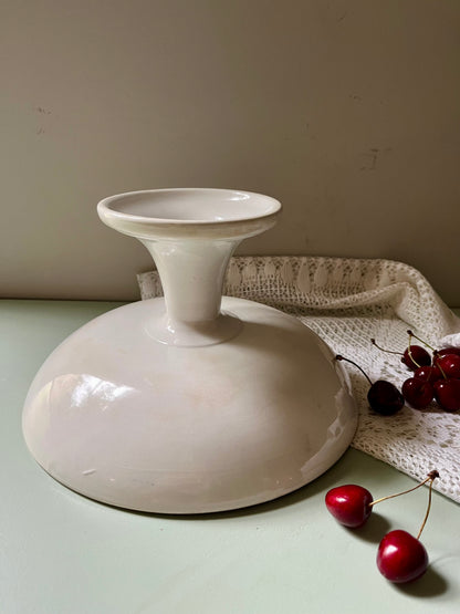 Compotier en céramique fleurs vertes  Vaisselle Patine
