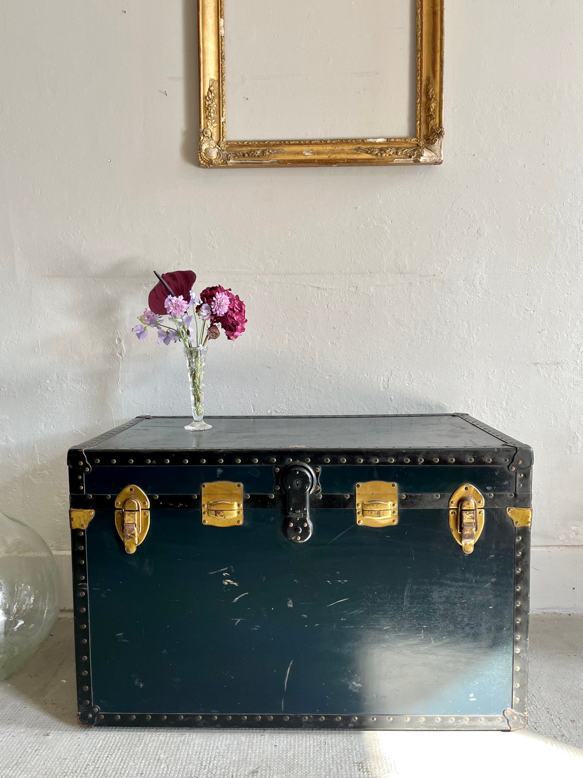 Malle de voyage américaine Horn Luggage  Décoration Patine