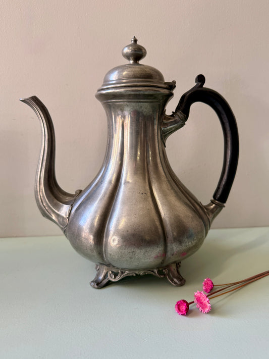 Théière en étain anglaise Sheffield