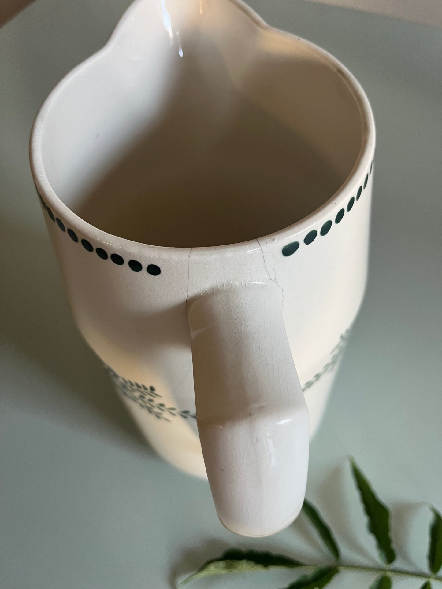 Ensemble de toilette ancien Badonviller – broc et cuvette  Vaisselle Patine