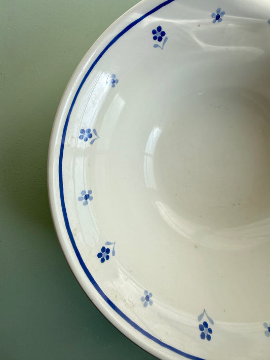 Saladier avec fleurs bleues Ikea vintage