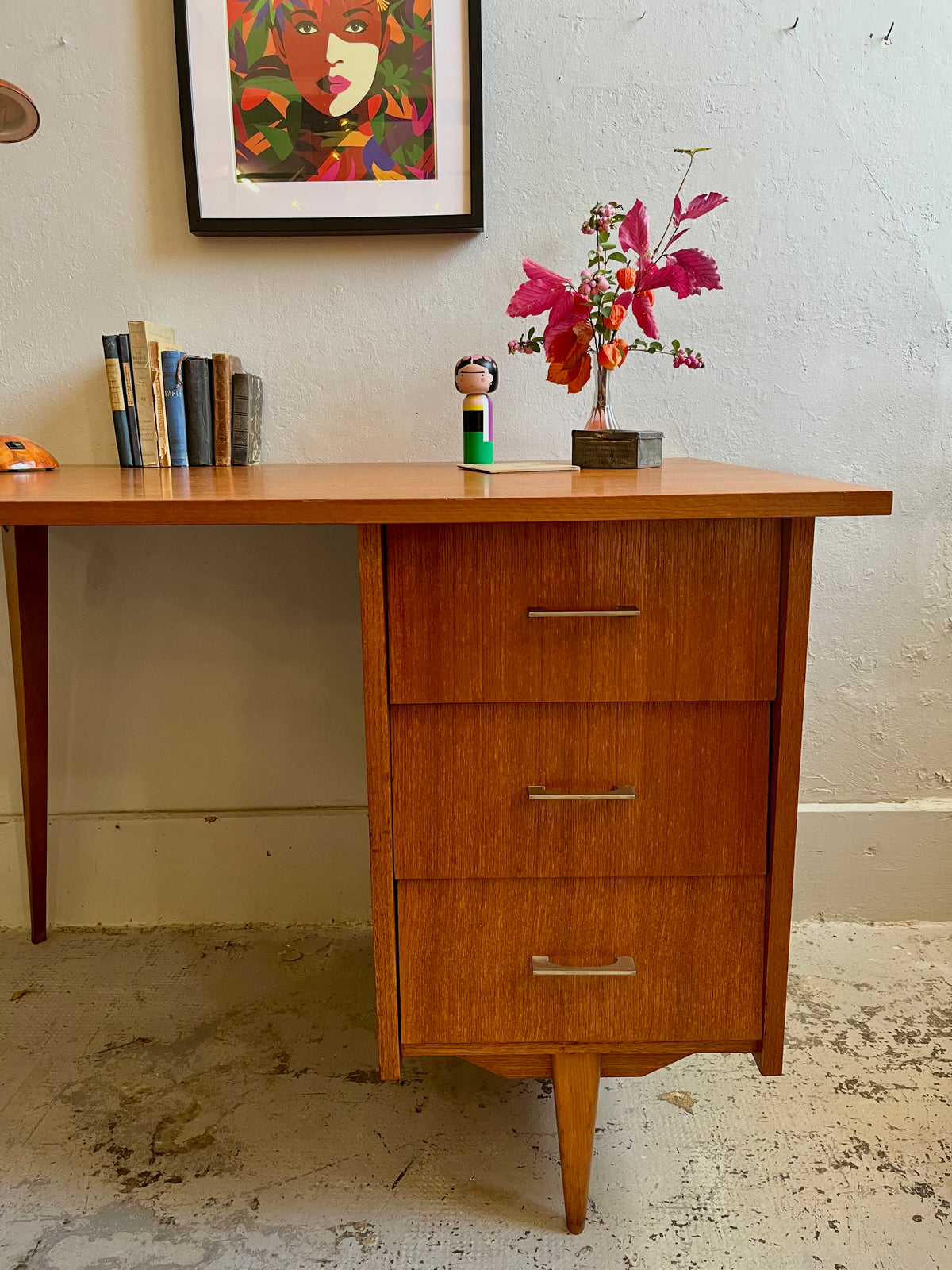 Bureau pied compas  Meubles Patine