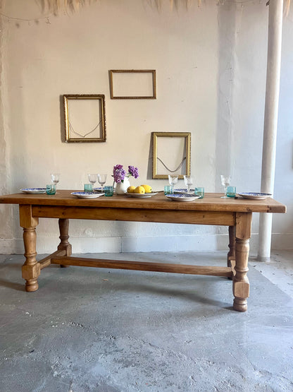 Table de ferme ancienne en bois massif  Meubles Patine