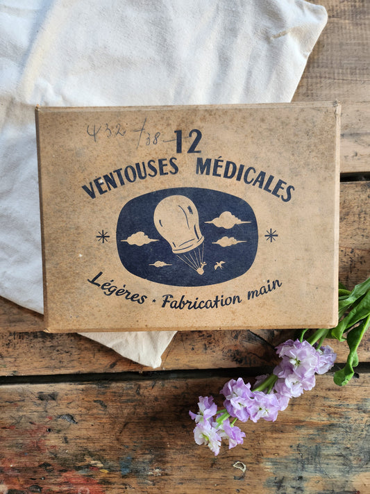 Boîte de 12 ventouses médicales   Patine