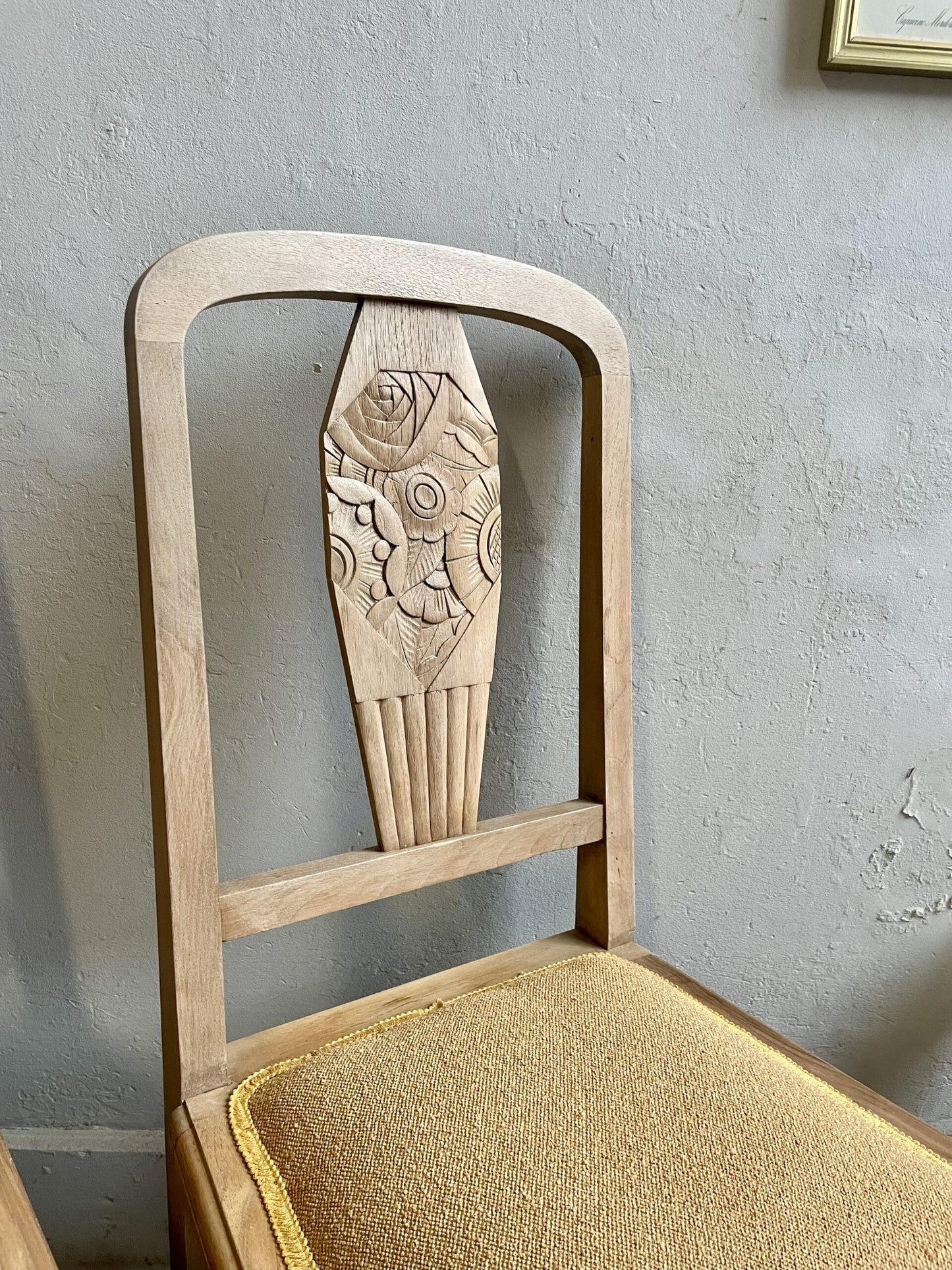 Paire de chaises Art Déco restaurées