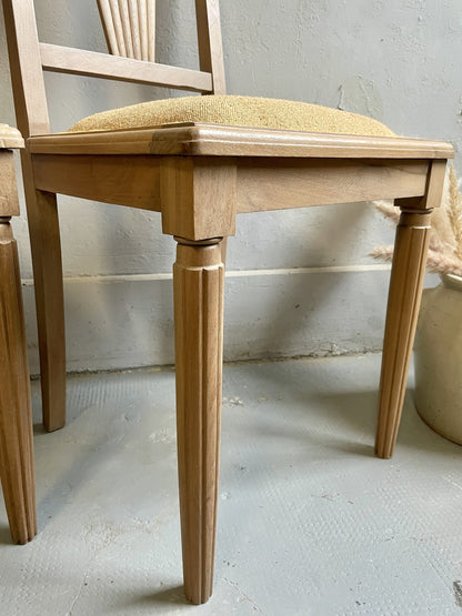 Paire de chaises Art Déco restaurées