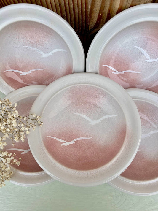 Assiettes creuses Aurora Niderviller - lot de 5