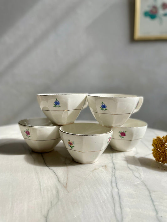 5 tasses à café Sarreguemines