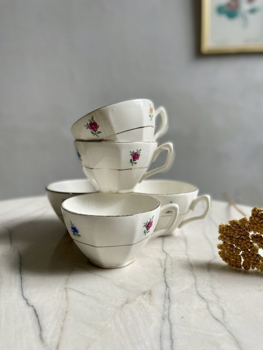 5 tasses à café Sarreguemines