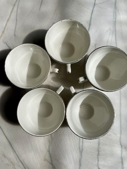 5 tasses à café Sarreguemines