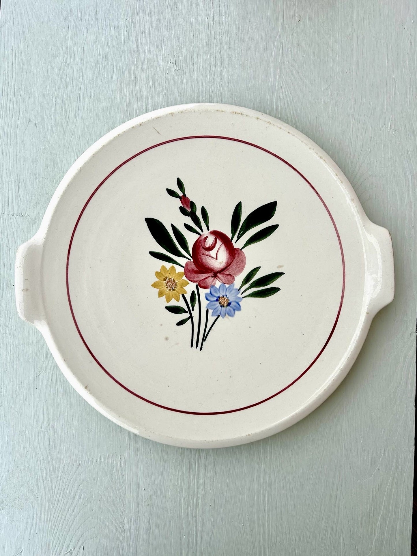 Plat à tarte Sarreguemines – Modèle Châtenois  Vaisselle Patine