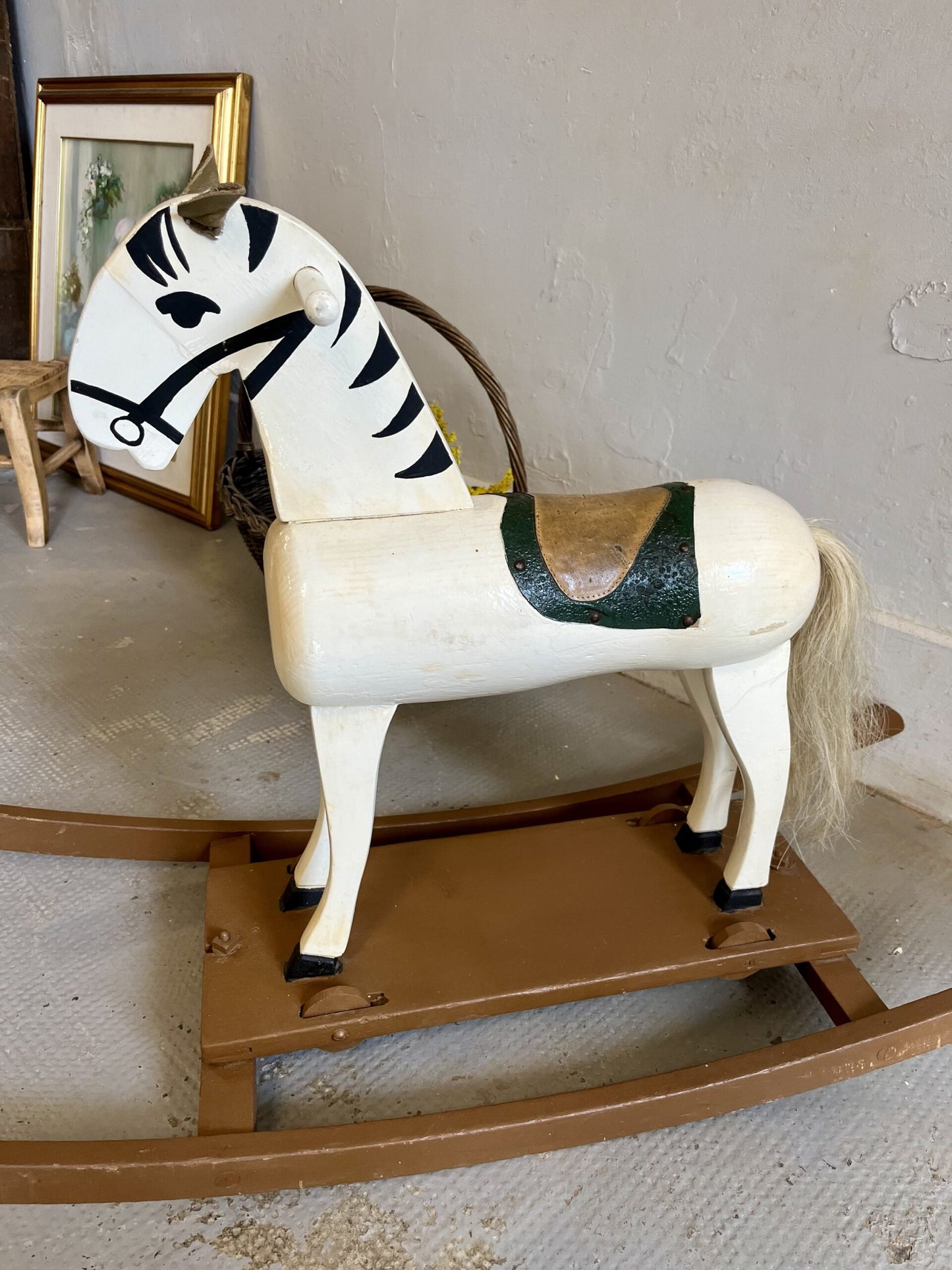 Cheval à bascule vintage