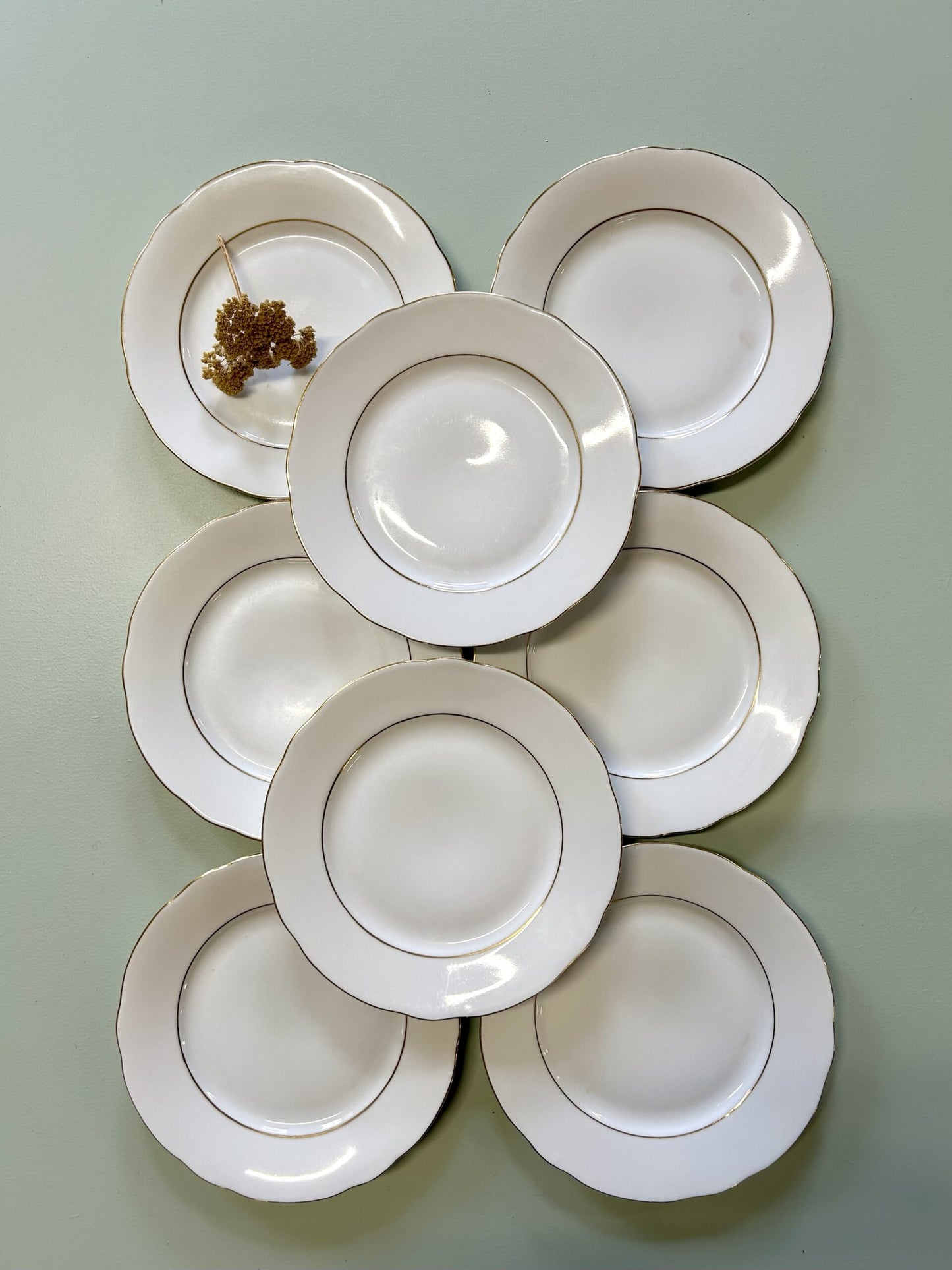 Assiettes à dessert en Porcelaine – Lot de 8