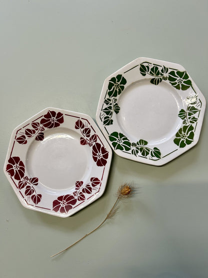 Assiettes plates Touraine Pexonne F.F - lot de 2