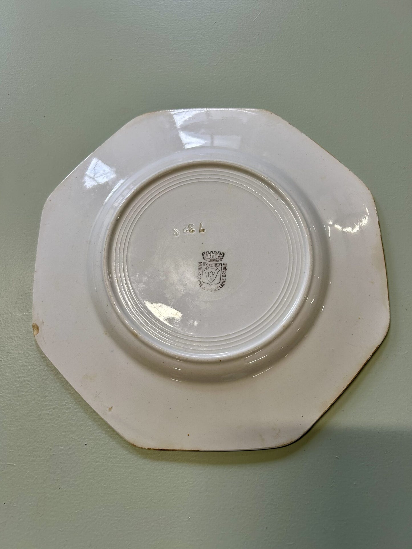 Assiettes plates Touraine Pexonne F.F - lot de 2