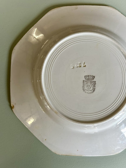 Assiettes plates Touraine Pexonne F.F - lot de 2