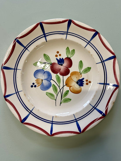 Assiettes plates Longwy modèle Roland – lot de 10