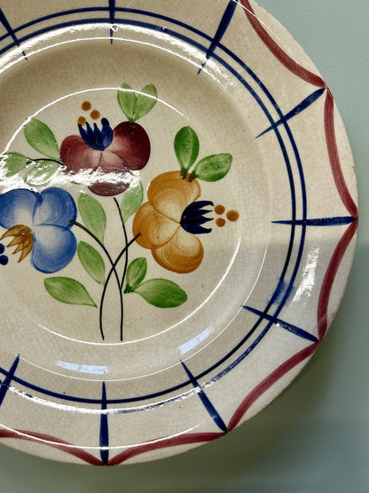 Assiettes plates Longwy modèle Roland – lot de 10