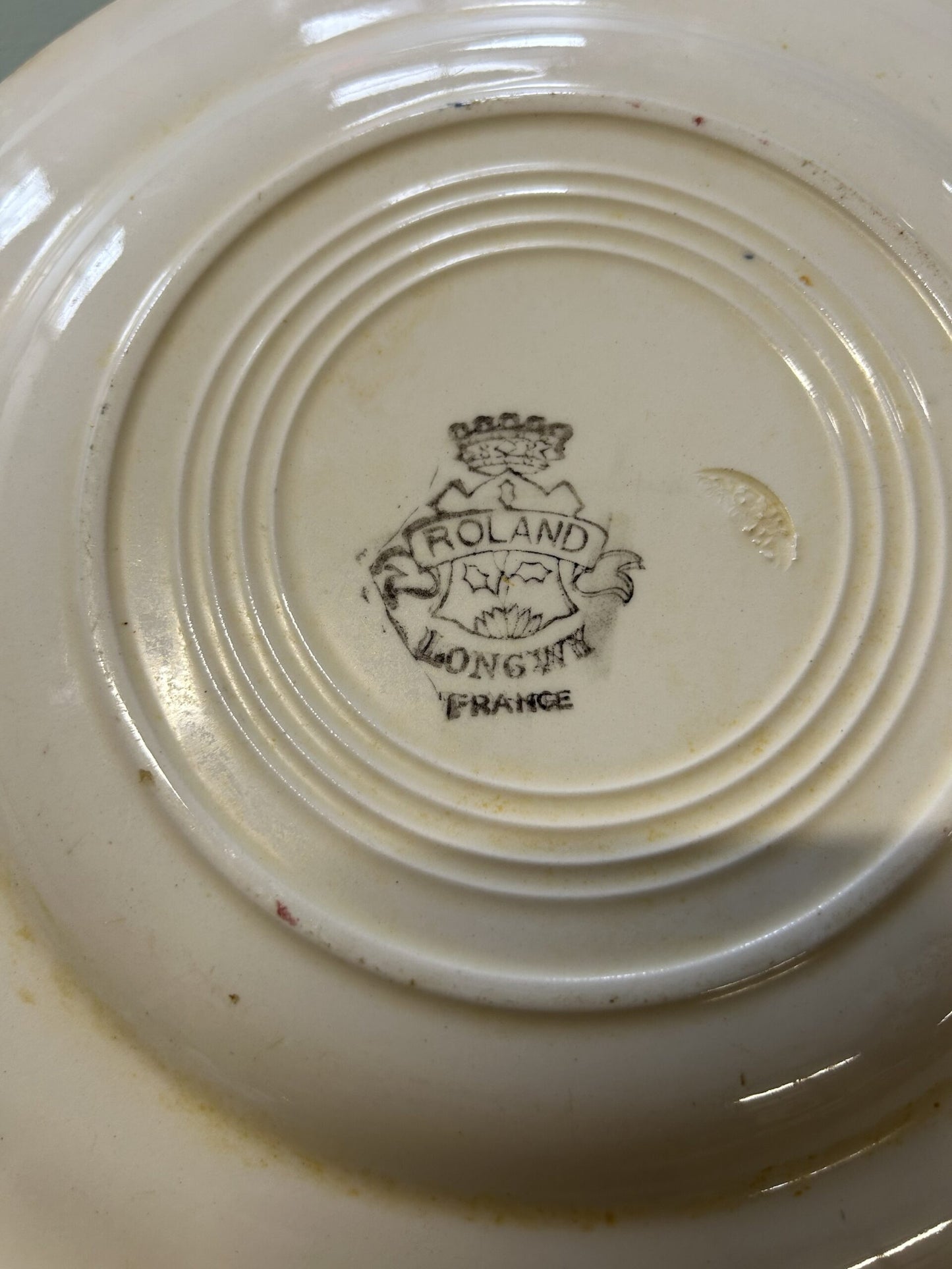 Assiettes plates Longwy modèle Roland – lot de 10