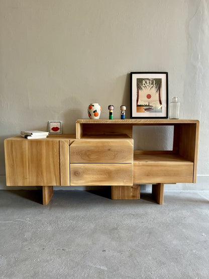 Console en orme/ pièce unique