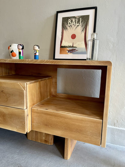 Console en orme/ pièce unique