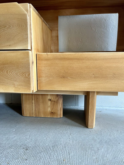 Console en orme/ pièce unique