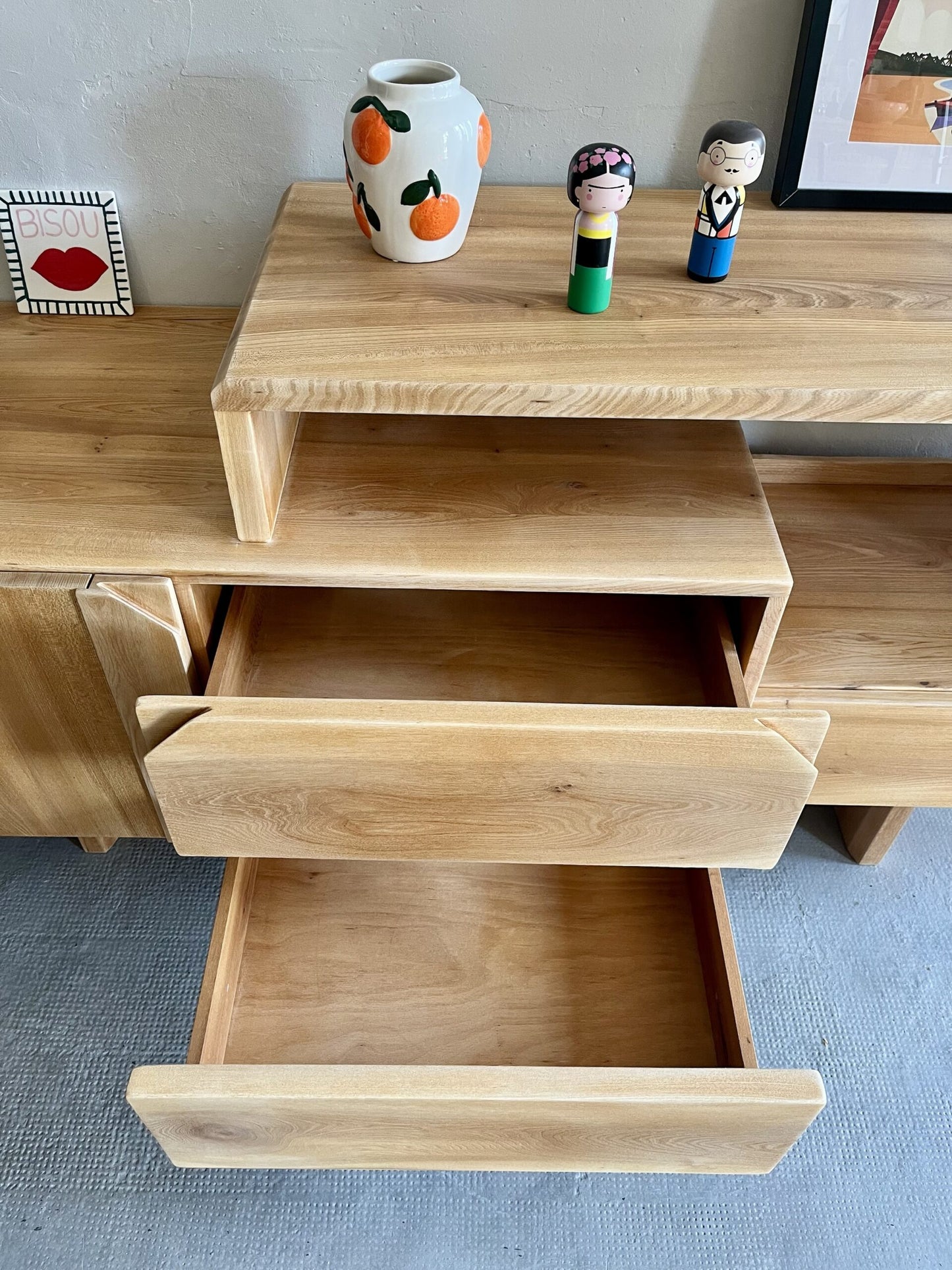 Console en orme/ pièce unique