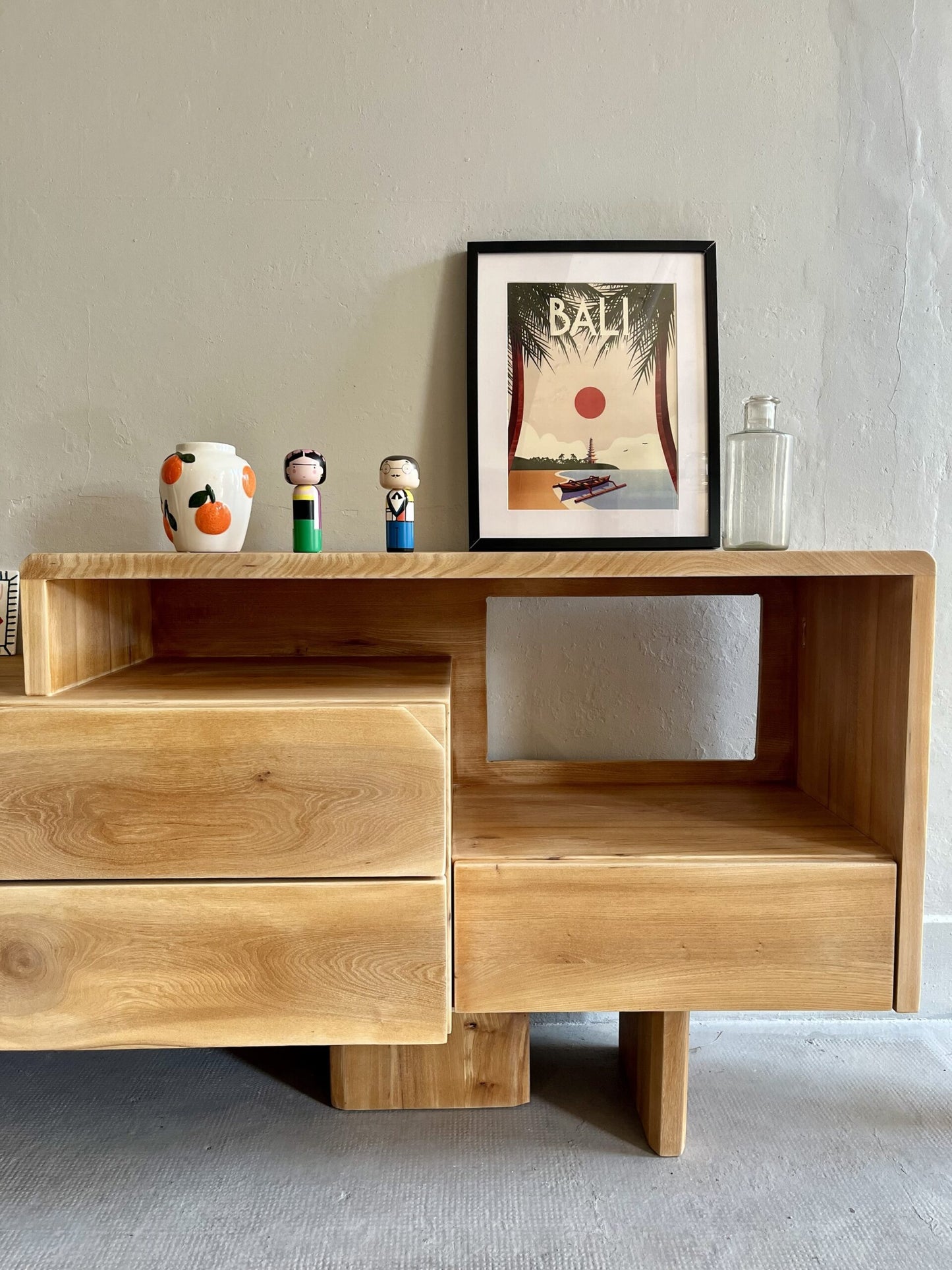 Console en orme/ pièce unique