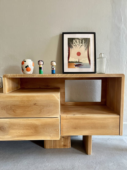 Console en orme/ pièce unique