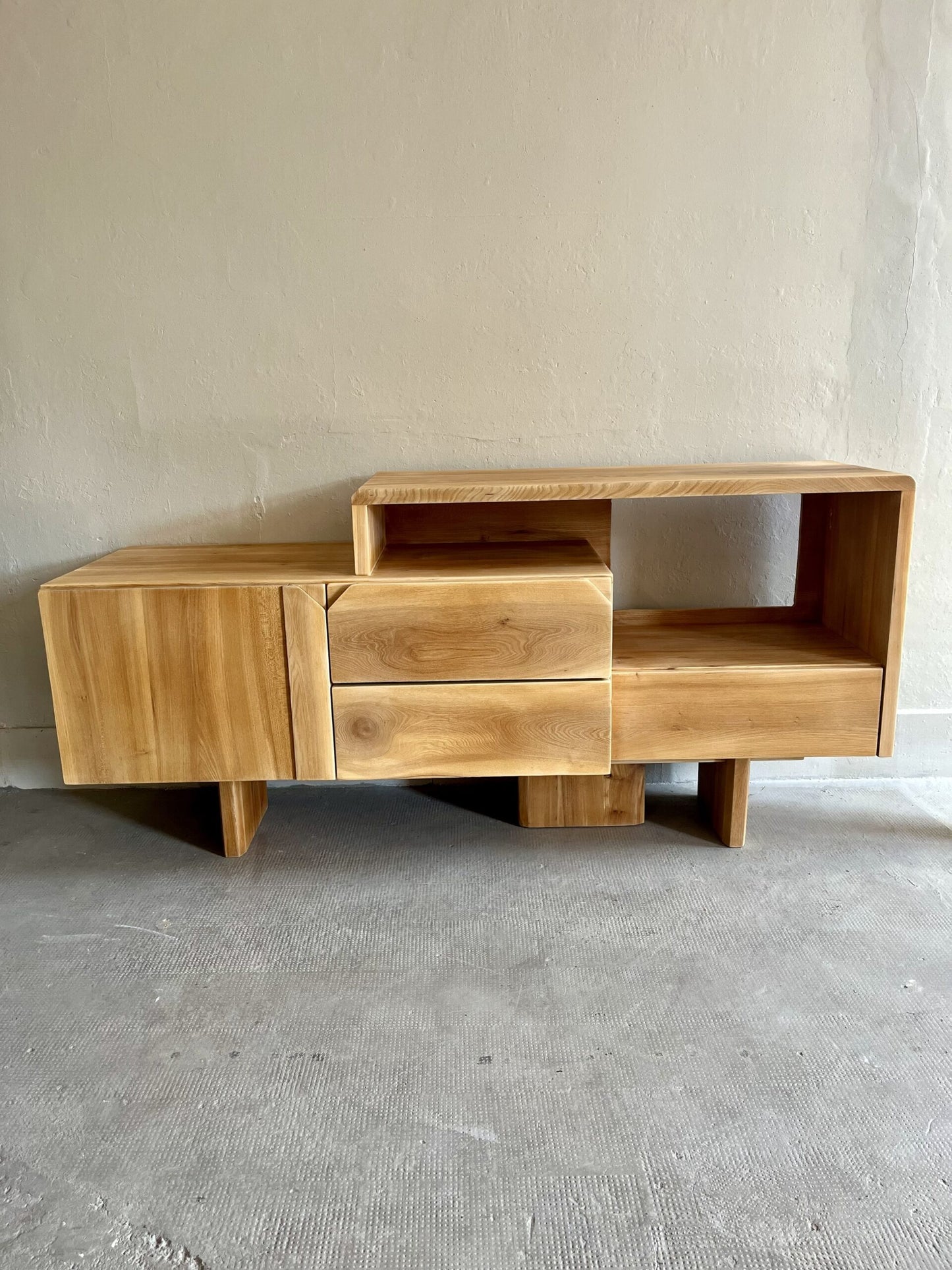 Console en orme/ pièce unique