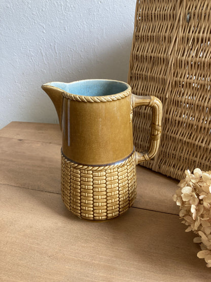 Carafe marron/bleue - Sarreguemines