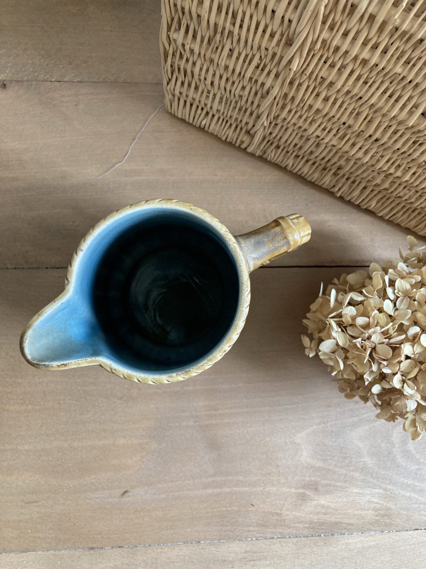 Carafe marron/bleue - Sarreguemines