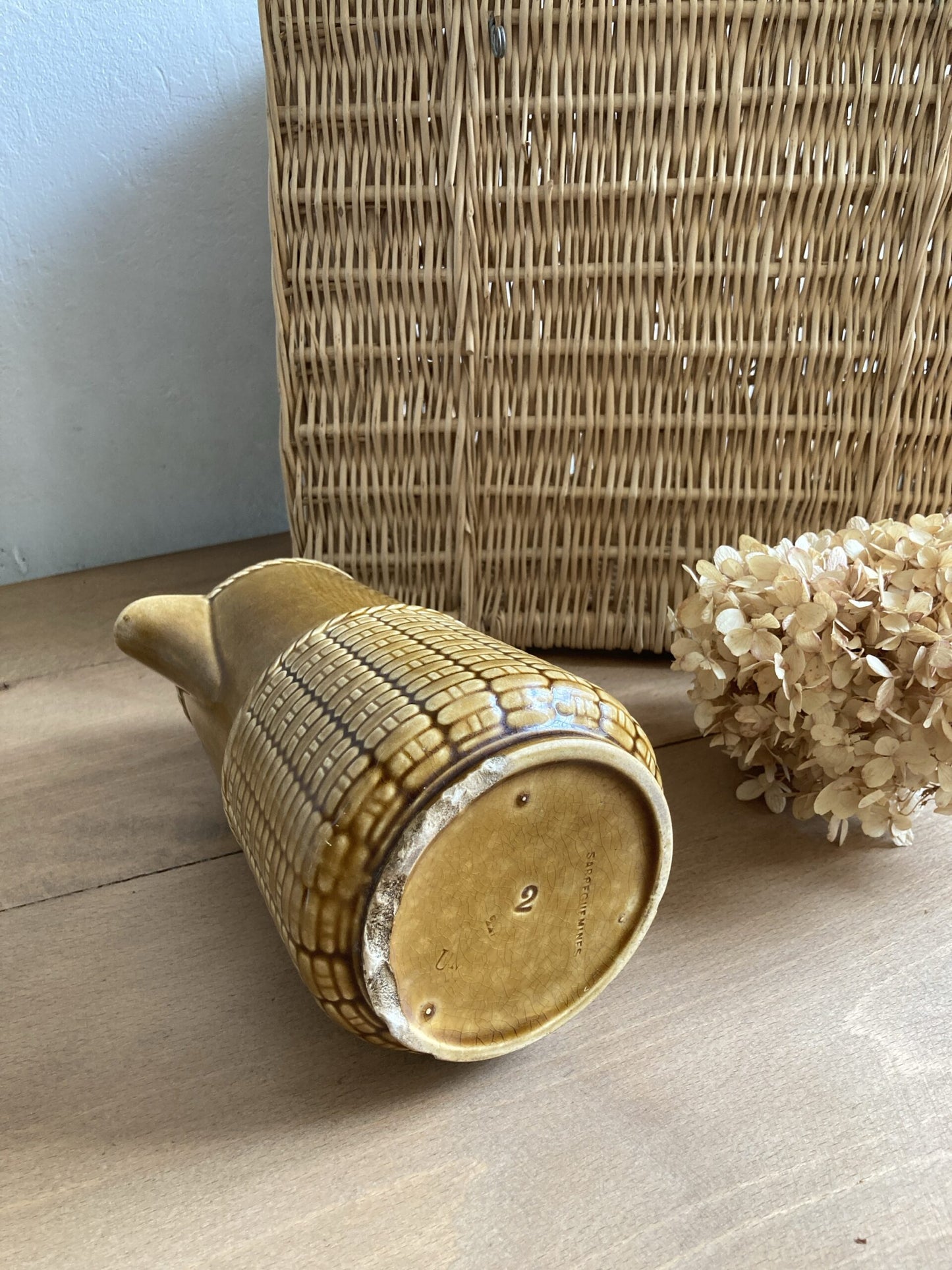 Carafe marron/bleue - Sarreguemines