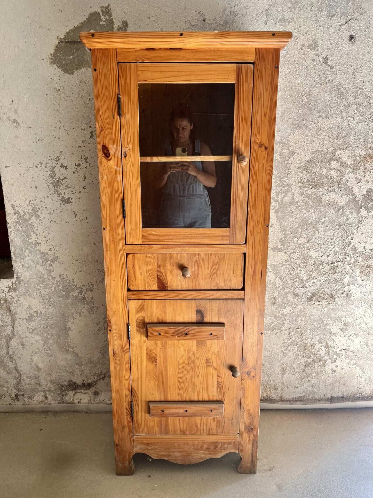 Meuble haut porte vitrine