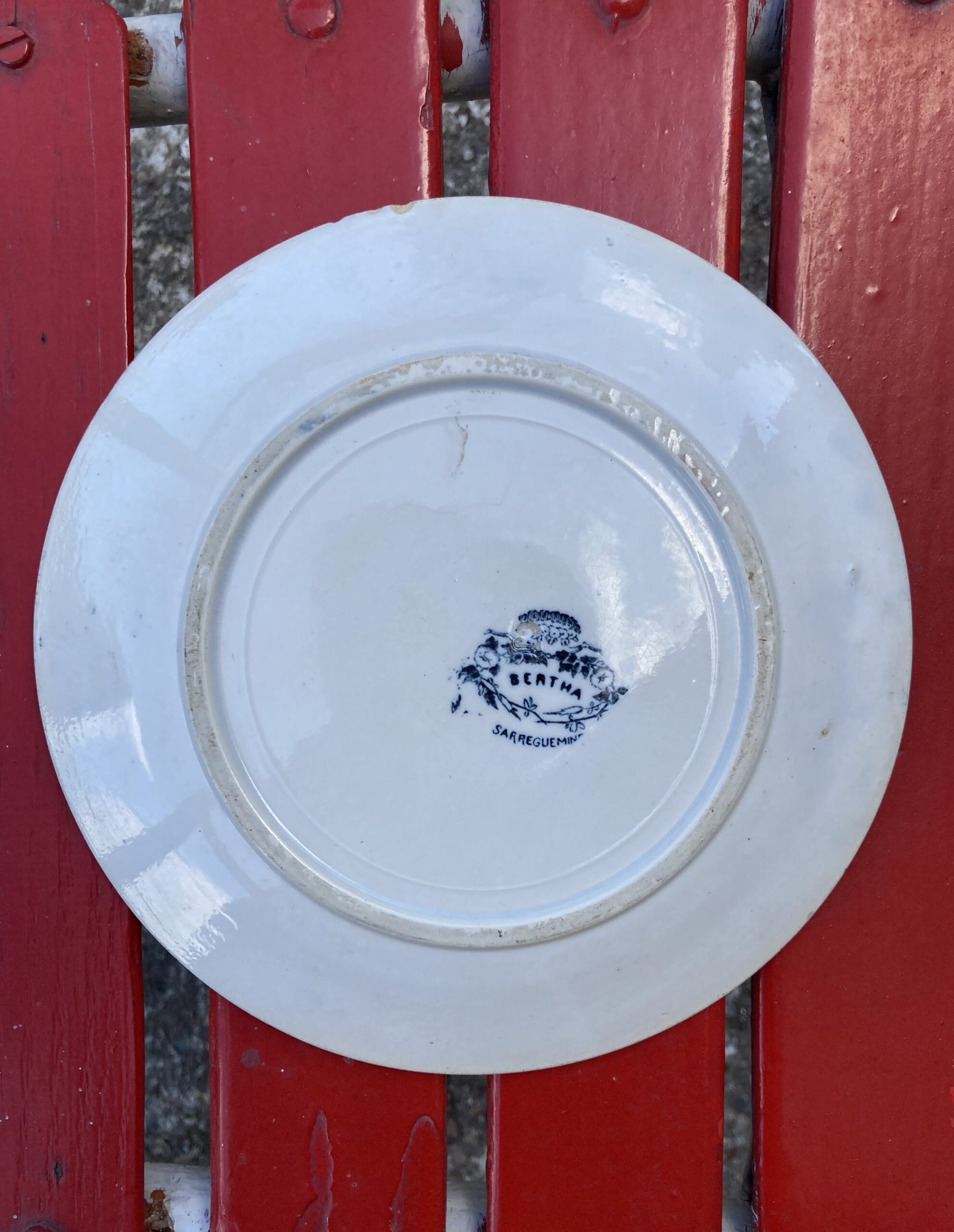 Assiette Sarreguemines Bertha