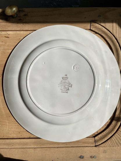 Grande assiette Longwy