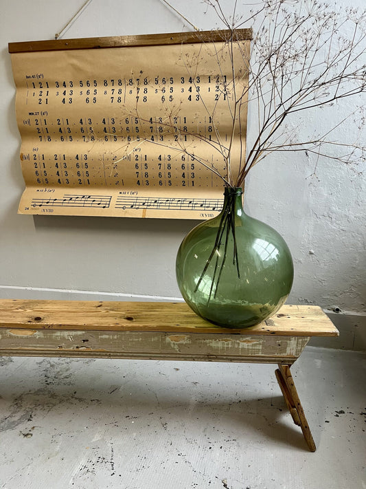 Banc ancien en bois patiné