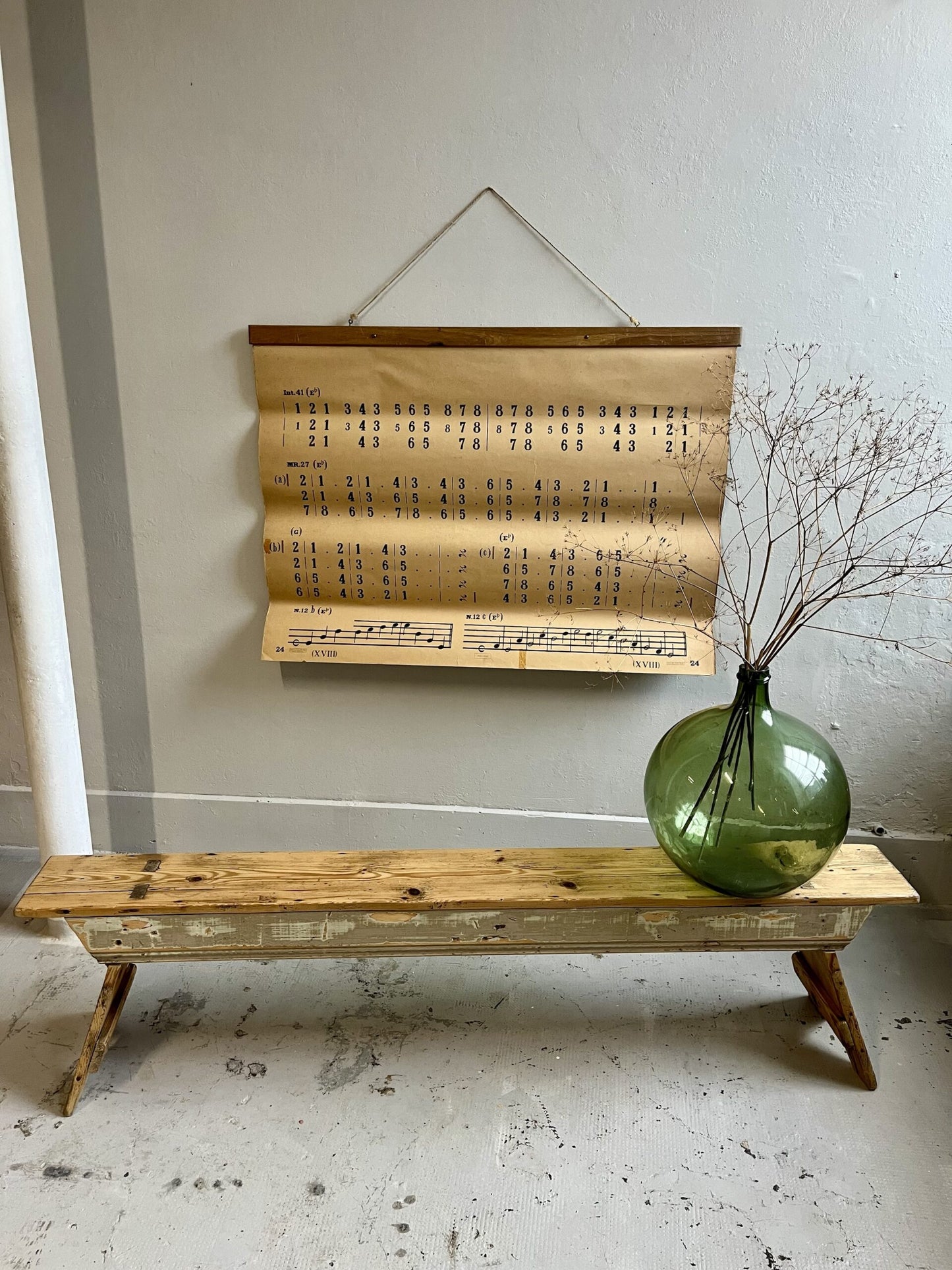 Banc ancien en bois patiné  Meubles Patine