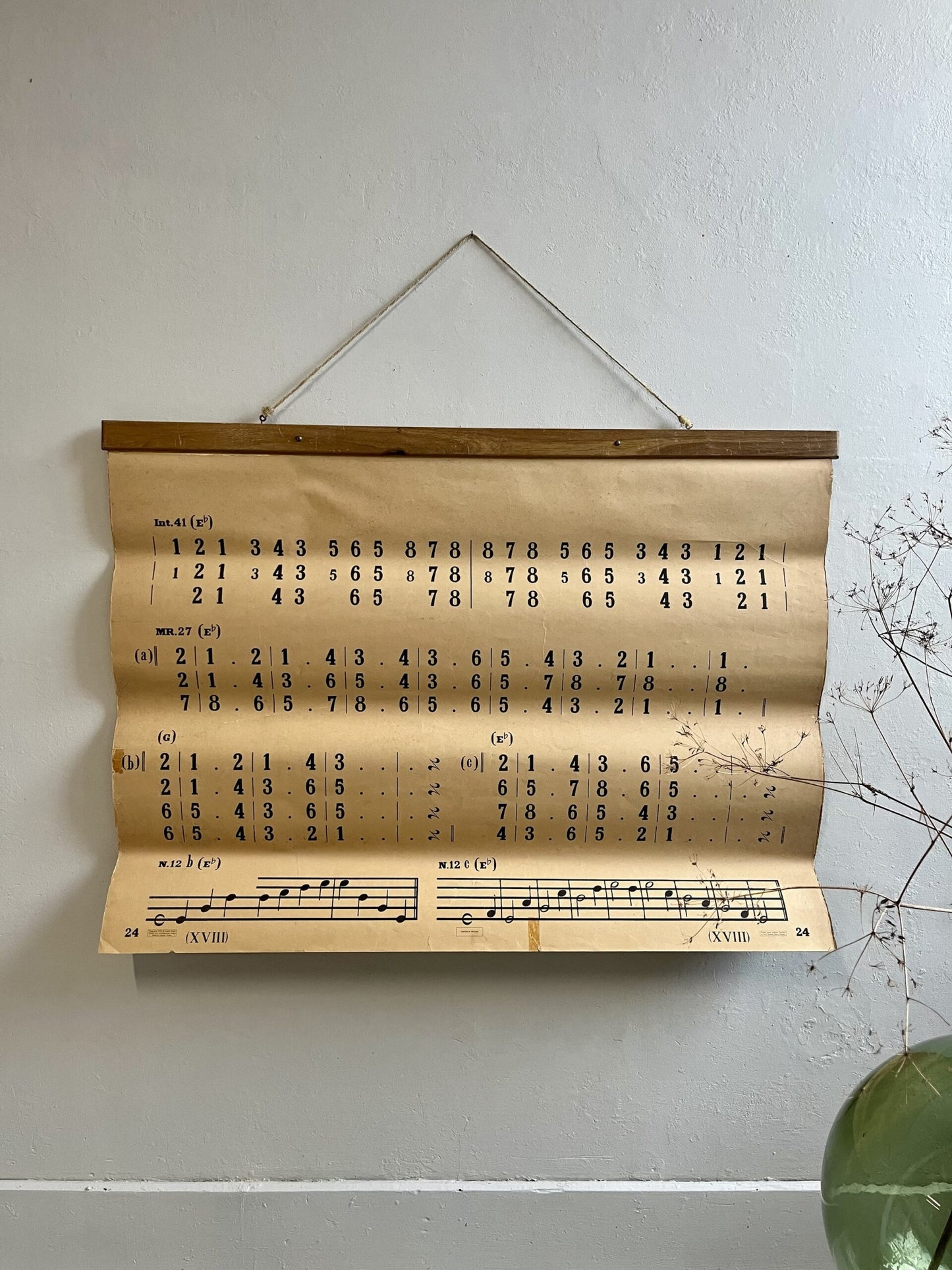 Partition murale ancienne