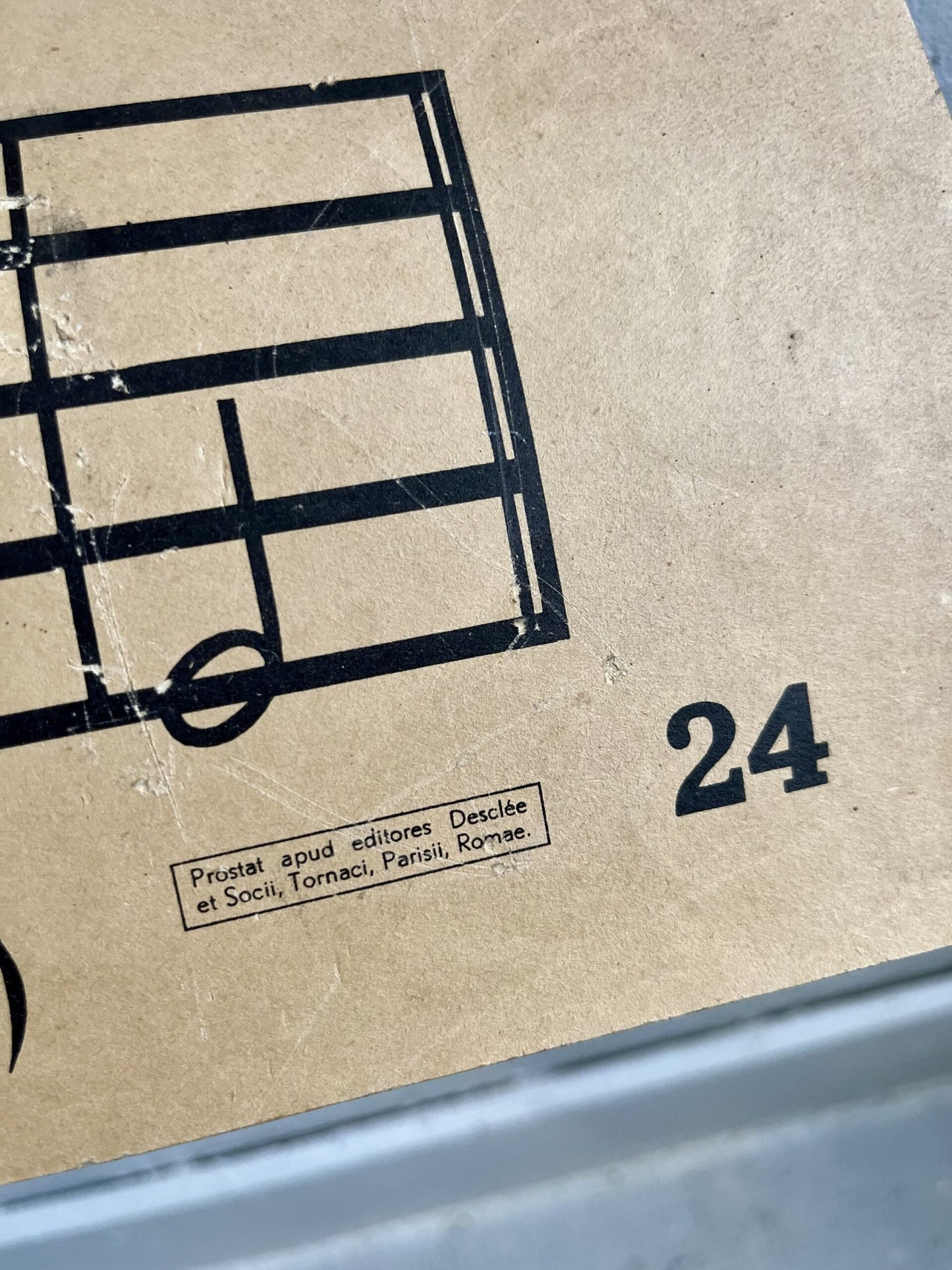 Partition murale ancienne