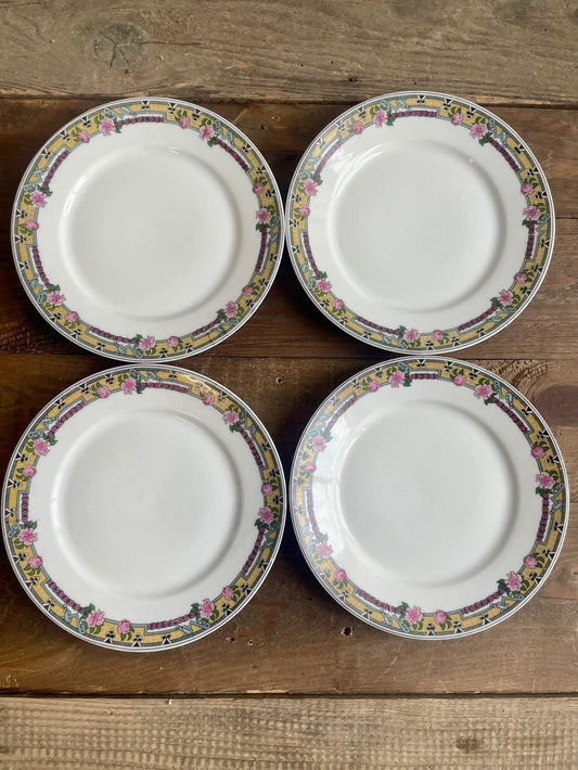4 assiettes à dessert porcelaine de Limoges