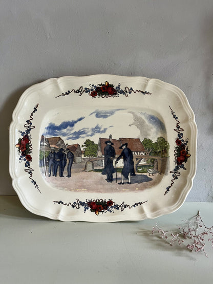 Plat à service Sarreguemines modèle Obernai