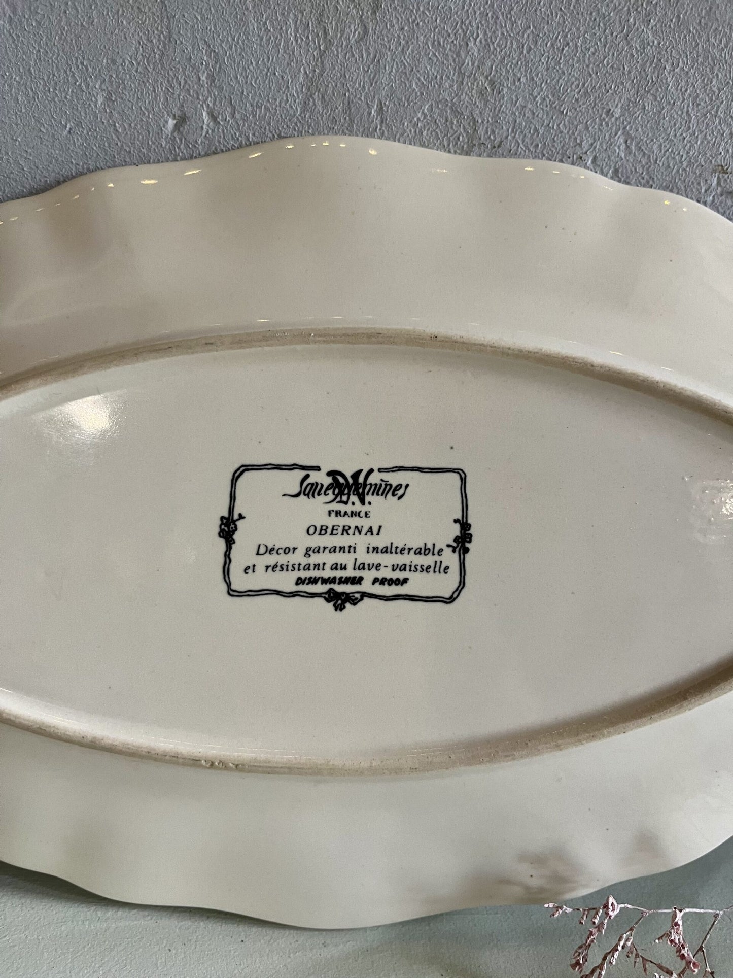 Petit plat Sarreguemines modèle Obernai