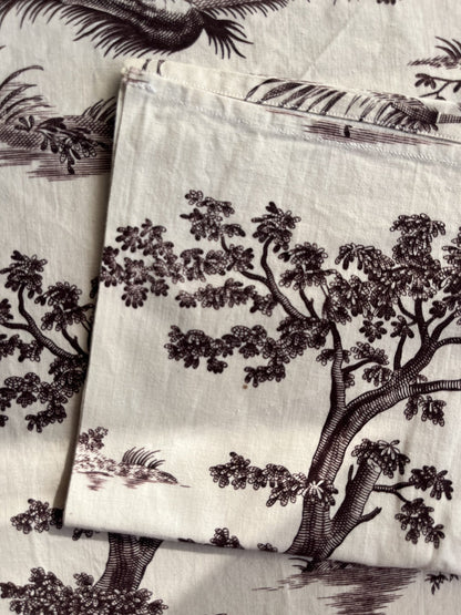 3 torchons en toile de jouy