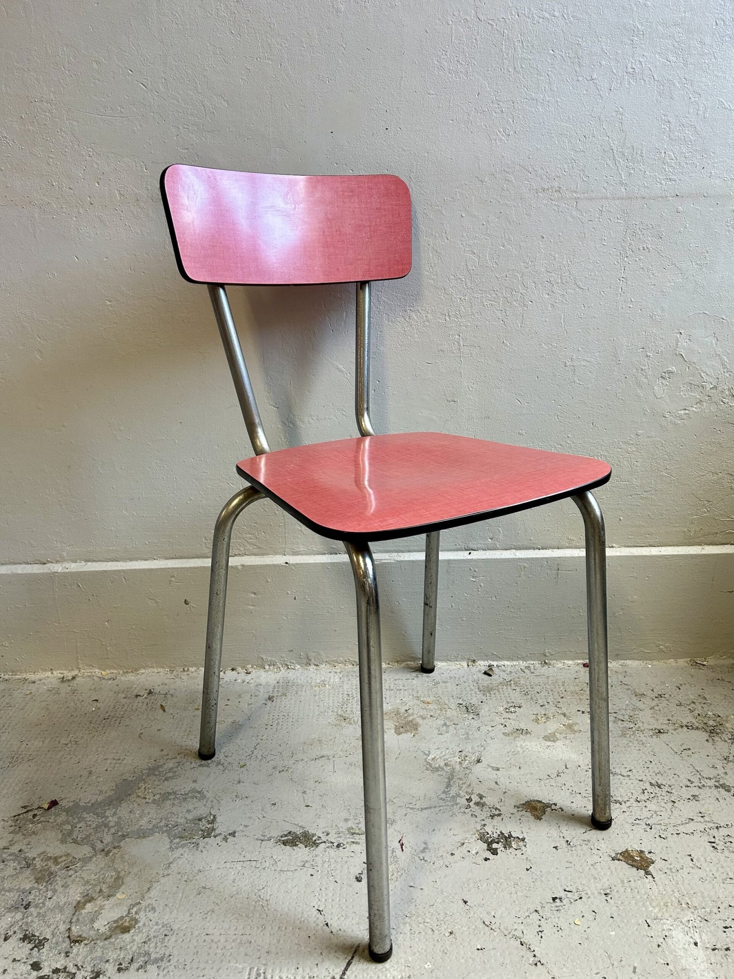 Chaises Formica rouge lot de 3