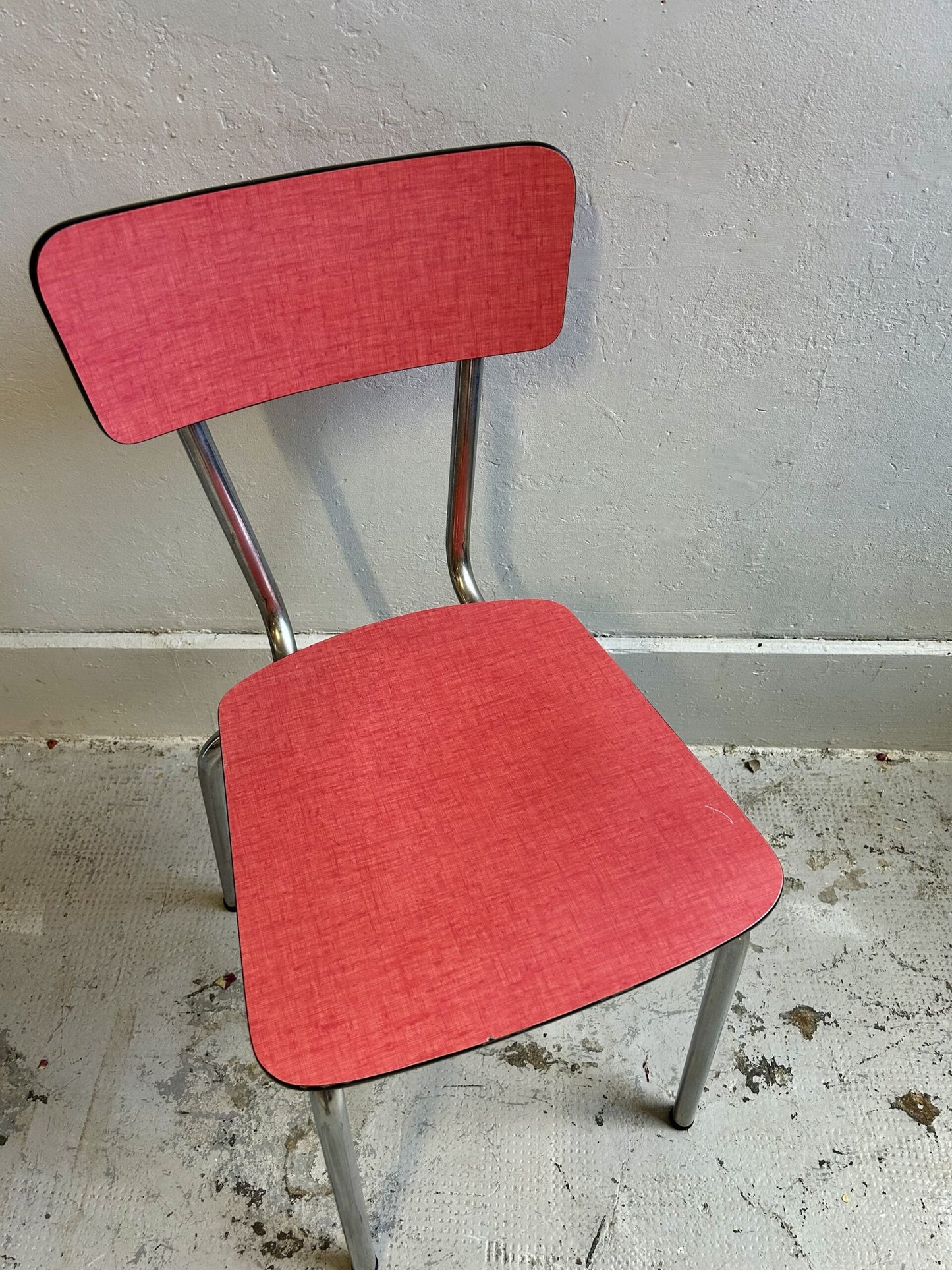 Chaises Formica rouge lot de 3