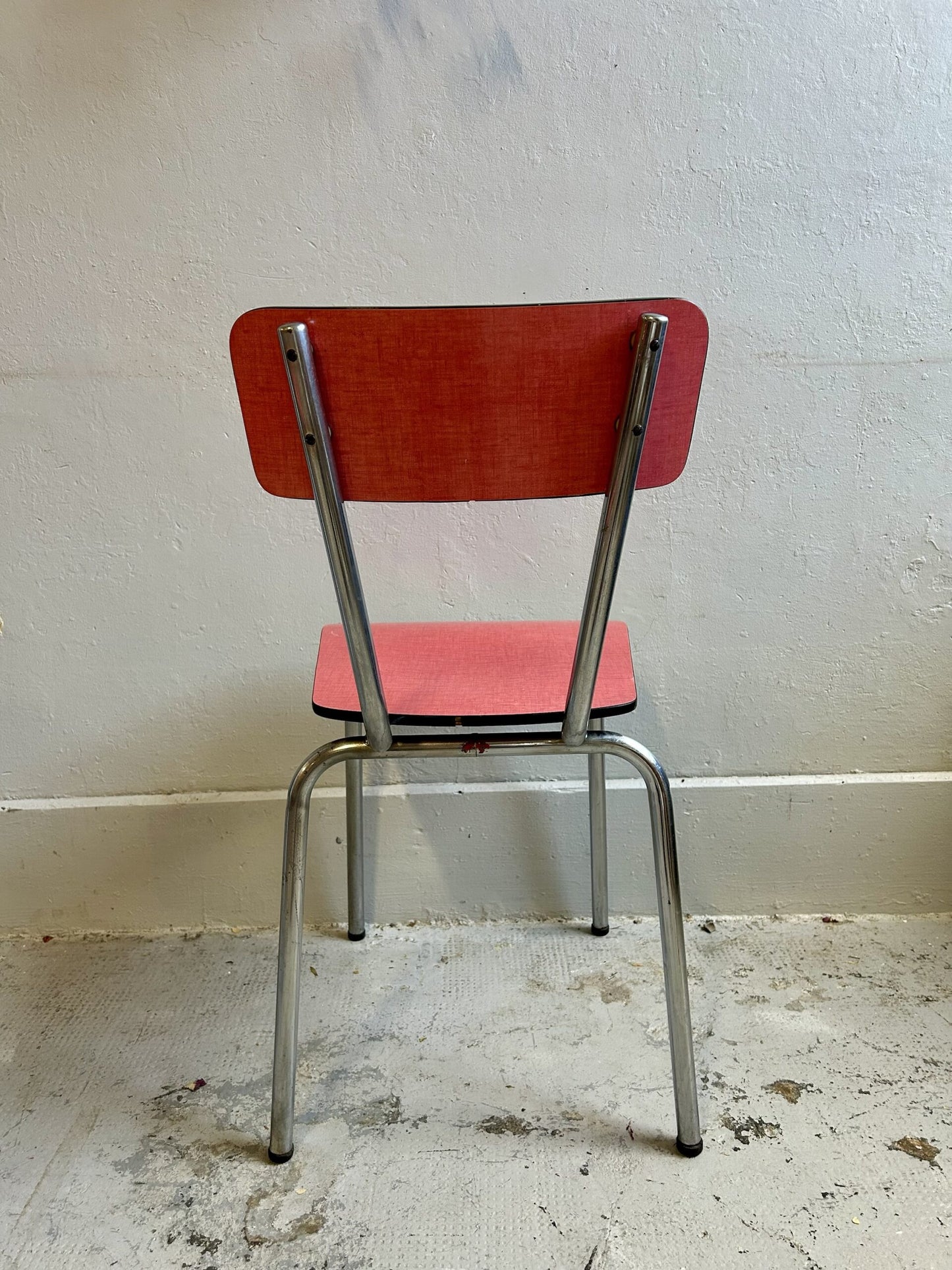 Chaises Formica rouge lot de 3
