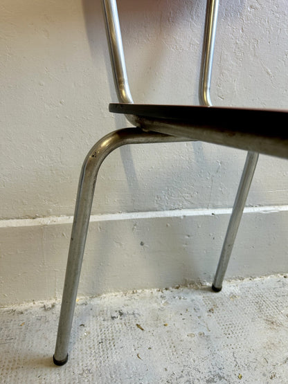 Chaises Formica rouge lot de 3